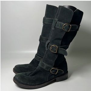 Fiorentini + Baker Suede Eternity Moto Boot - sz 37